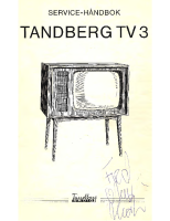 Tandberg TV-3-Service-1963 - Service Manual
